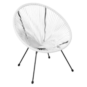 location fauteuil malibu blanc